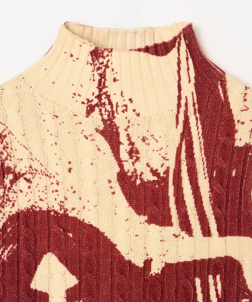 BEEDEN ニット セーター FACE PRINT KNIT レディース : ZOZOTOWN Yahoo