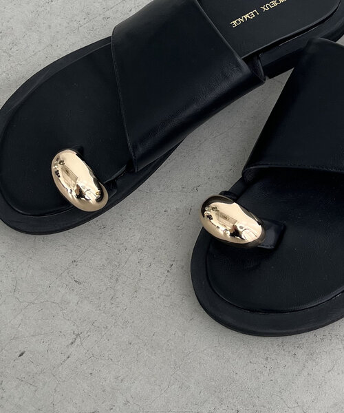 美品】CAPRICIEUX LEMAGE トングサンダル 37 ベージュ