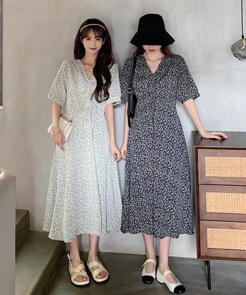 ワンピース 花柄Vネックワンピース : ZOZOTOWN Yahoo!店 - 通販