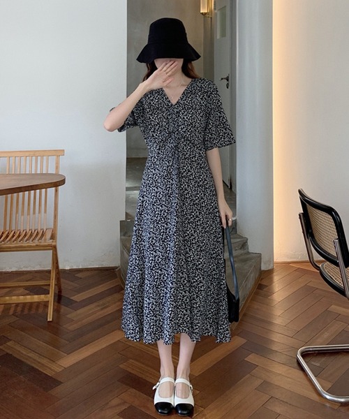 ワンピース 花柄Vネックワンピース : ZOZOTOWN Yahoo!店 - 通販