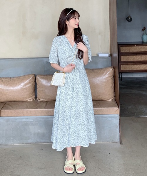 ワンピース 花柄Vネックワンピース : ZOZOTOWN Yahoo!店 - 通販