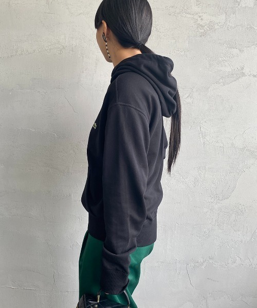 完売商品　新品未使用　LACOSTE　レディース　パーカー LACOSTE 「LACOSTE」 プルオーバーパーカー 4 グレー レディース
