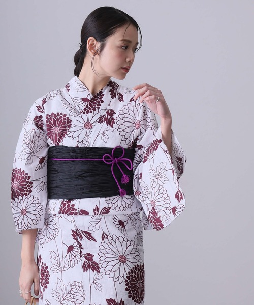 大人兵児帯【パープルローズダイヤモンド】【シャクヤク紅】セット 楽天市場】＼50%OFFクーポン6,480円⇒3,240円／ 浴衣 セット