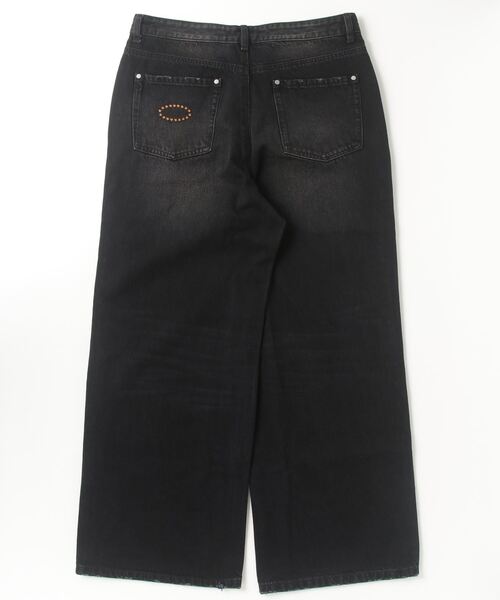 AFB スタッツデニム AFB BAGGY STUDS DENIM PANTS スタッズデニムBLK M - メルカリ