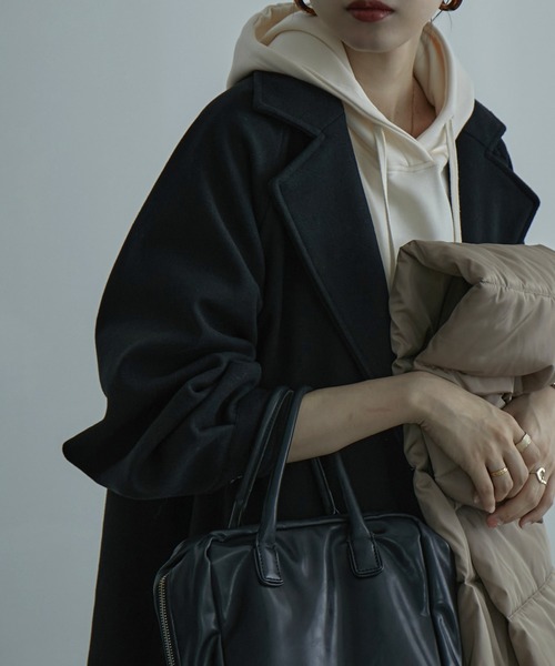 「etoll.」 チェスターコート L モカ レディース_画像2