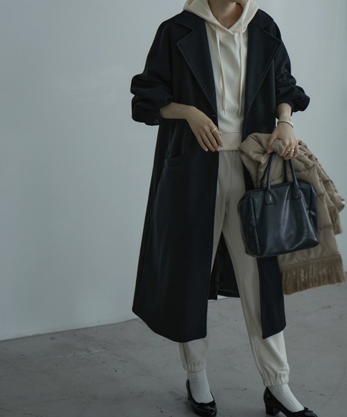 「etoll.」 チェスターコート L モカ レディース_画像4