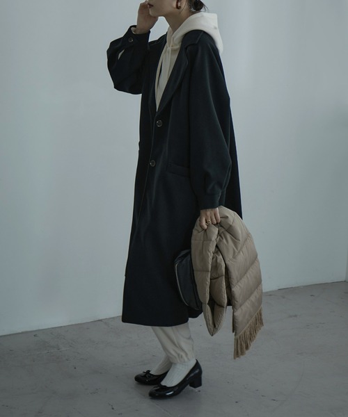 「etoll.」 チェスターコート L モカ レディース_画像5