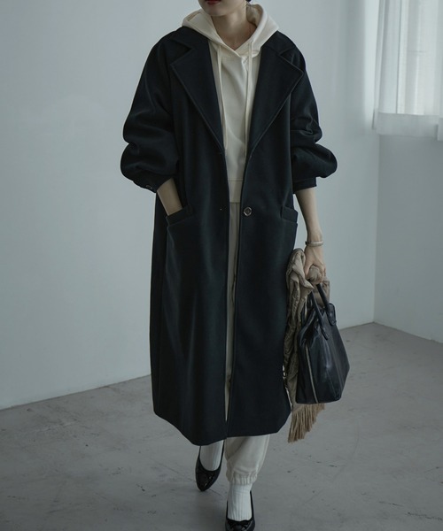 「etoll.」 チェスターコート L モカ レディース_画像7