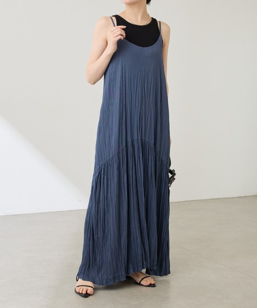 新品未使用!COLLAGE GALLARDA GALANTE ロングキャミワンピ COLLAGE GALLARDAGALANTE ワンピース ワッシャーキャミ