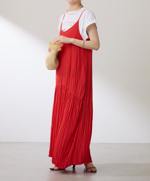 新品未使用！COLLAGE GALLARDA GALANTE ロングキャミワンピ COLLAGE GALLARDAGALANTE ワンピース リブキャミワンピース/WEB