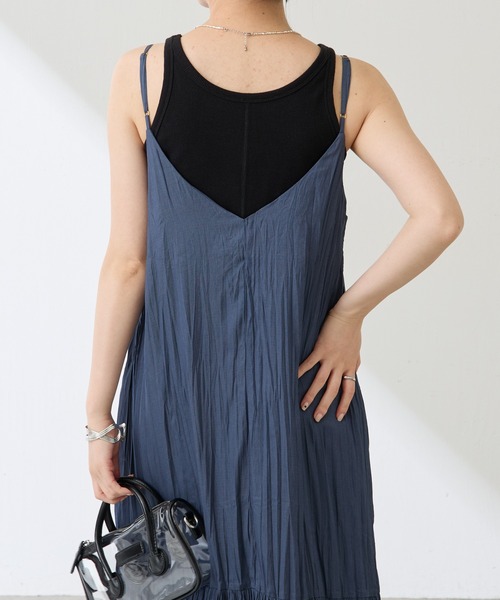 新品未使用！COLLAGE GALLARDA GALANTE ロングキャミワンピ COLLAGE GALLARDAGALANTE ワンピース ワッシャーキャミ