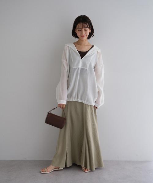 evernavy スカート リネンブレンドバイアスフレアスカート : ZOZOTOWN