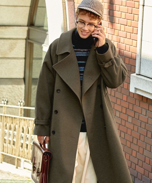 EMMA CLOTHES（エマクローズ） トレンチコート L グリーン メンズ