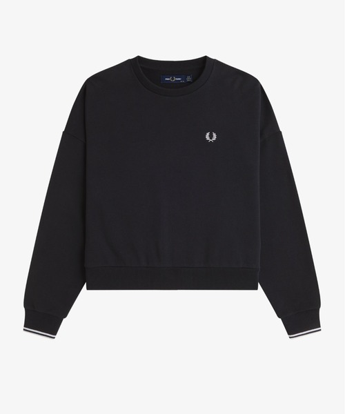 FRED PERRY スウェット Tipped Sweatshirt ブラック FRED PERRY（フレッドペリー） トレーナー スウェット Tipped