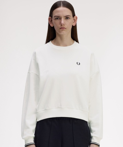 FRED PERRY トレーナー F15248 ホワイト サイズ10 FRED PERRY トレーナー F15248 ホワイト サイズ10最高