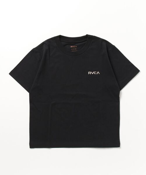 「RVCA」 半袖Tシャツ L ブラック×ブラック レディース