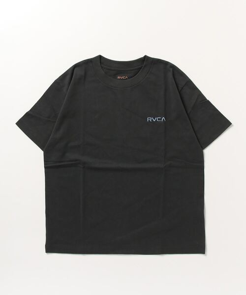 「RVCA」 半袖Tシャツ L ブラック×ブラック レディース