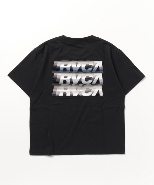 「RVCA」 半袖Tシャツ L ブラック×ブラック レディース
