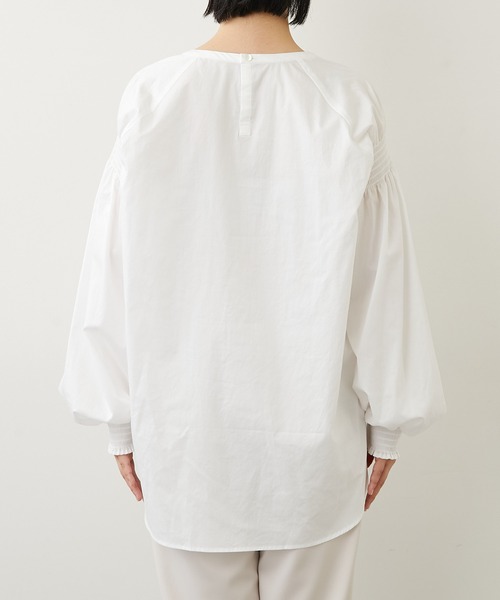 Whim Gazette / 長袖シャツ/FREE/ポリエステル/BEG/無地/wg17a0041690100// Whim Gazette 「Whim Gazette」 長袖ブラウス FREE ブラック