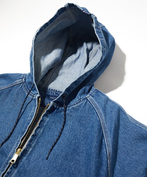 「NAUTICA」 デニムジャケット LARGE ネイビー メンズ