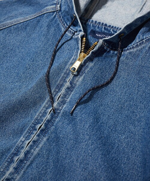 「NAUTICA」 デニムジャケット LARGE ネイビー メンズ