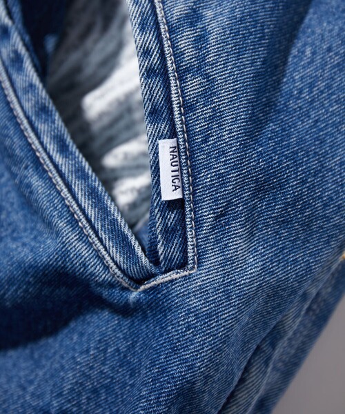 「NAUTICA」 デニムジャケット LARGE ネイビー メンズ