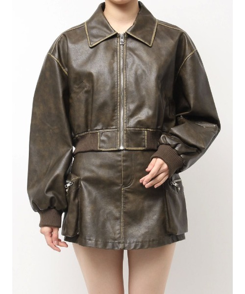 GYDA LOS ANGELESスーベニアブルゾン 新品 GYDA LOS ANGELESスーベニアブルゾン（ライトグレー） -ファッション