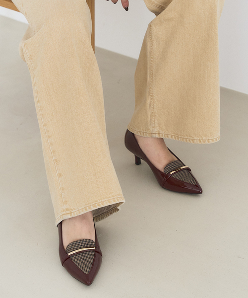 LE TALON（ル タロン） パンプス 5cmポインテッドローファーパンプス