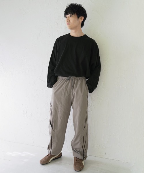Beno（ビーノ） パンツ ナイロンライントラックパンツ シャカシャカ