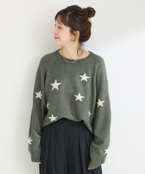 Simplicite（サンプリシテ） ニット セーター スタージャガード