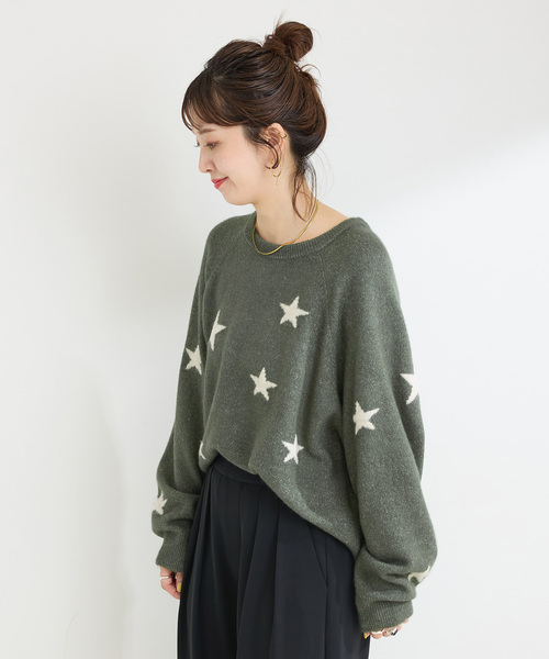 スタージャガードニット スタージャガードニットトップス – Darich (ダーリッチ)