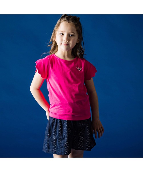 「Tartine et Chocolat」 「KIDS」半袖カットソー 100 ホワイト キッズ_画像4