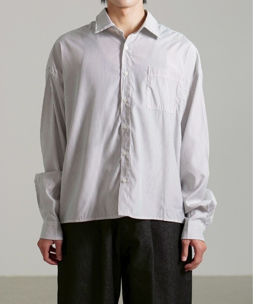 Chikashitsu+（チカシツプラス） シャツ 「Chikashitsu +」cropped