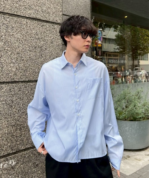 【新品未使用】プラージュ drapeシャツ Chikashitsu+（チカシツプラス） シャツ 「Chikashitsu +」cropped