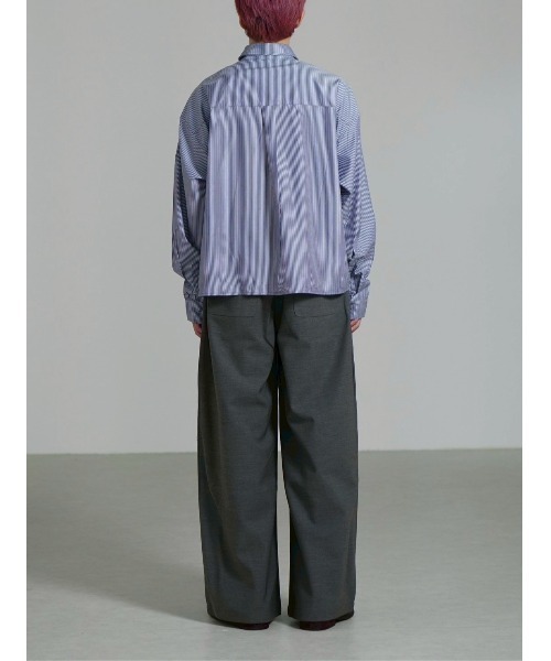 Chikashitsu+（チカシツプラス） シャツ 「Chikashitsu +」cropped