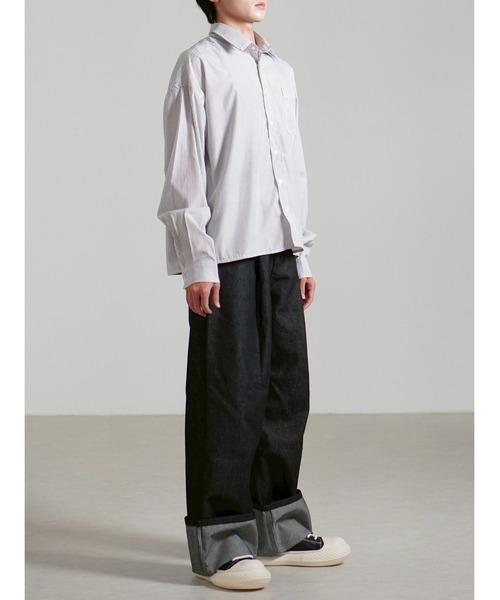 Chikashitsu+（チカシツプラス） シャツ 「Chikashitsu +」cropped