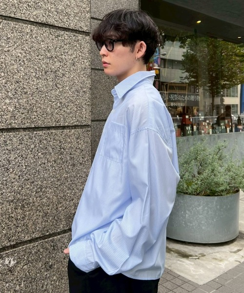 Chikashitsu + CS ストライプシャツ Chikashitsu + CS ストライプシャツ Chikashitsu + CS ストライプシャツ