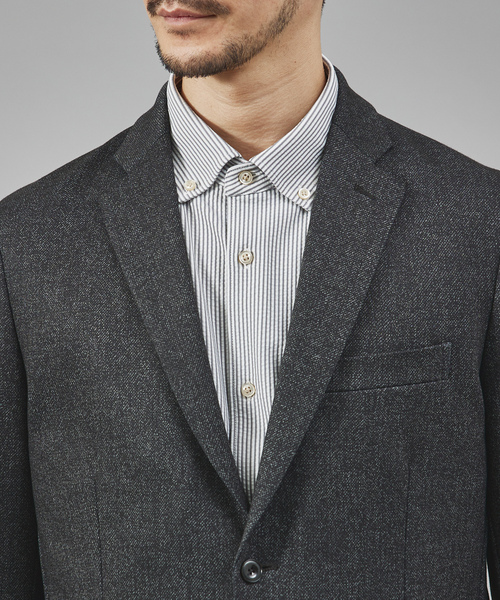 「RECENCY OF MINE」 テーラードジャケット 44 チャコールグレー メンズ_画像6