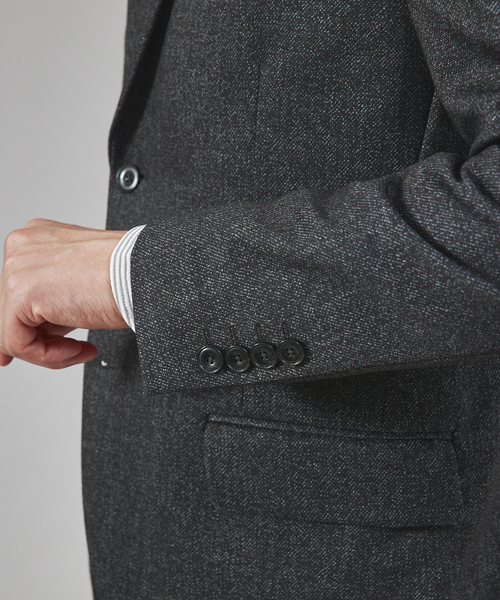 「RECENCY OF MINE」 テーラードジャケット 44 チャコールグレー メンズ_画像8
