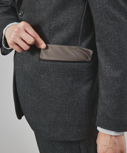 「RECENCY OF MINE」 テーラードジャケット 44 チャコールグレー メンズ_画像9