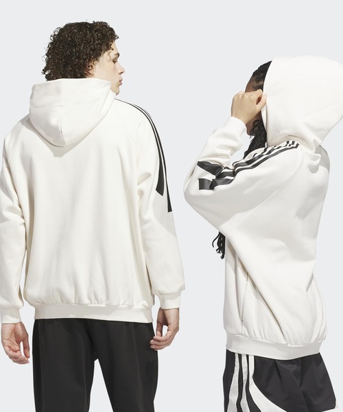 2点アディダスオリジナルス adidasスウェット パーカー L ホワイト白古着 adidas アディダス アディダスオリジナルス スウェットパーカー