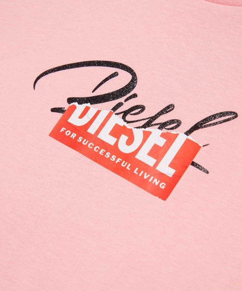 「DIESEL KIDS」 「KIDS」半袖Tシャツ 16Y ライトピンク キッズ_画像7