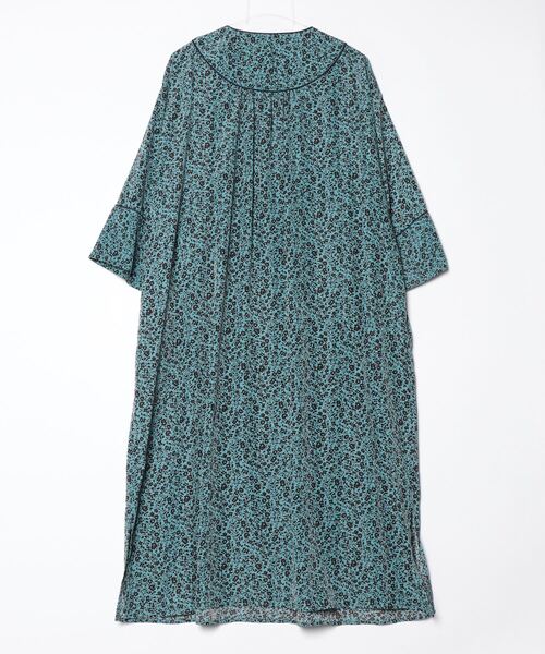 「LAVEANGE」 半袖ワンピース LL ブルー レディース_画像2