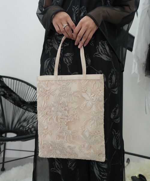 Callarus エコバッグ 入学式 刺繍レースサブバッグ「Callarus