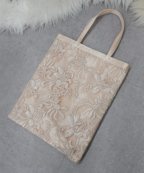 Callarus エコバッグ 入学式 刺繍レースサブバッグ「Callarus