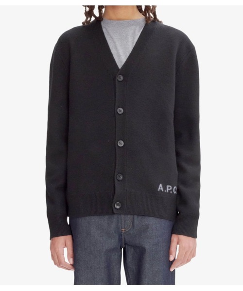 A.P.C アーペーセー ニットジャケット コート カーディガン ウール 中古・古着通販】A.P.C. (アーペーセー) Veste Aurelien / アクリル