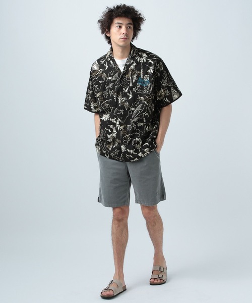 「BAYFLOW」 半袖シャツ LARGE ナチュラル メンズ_画像2