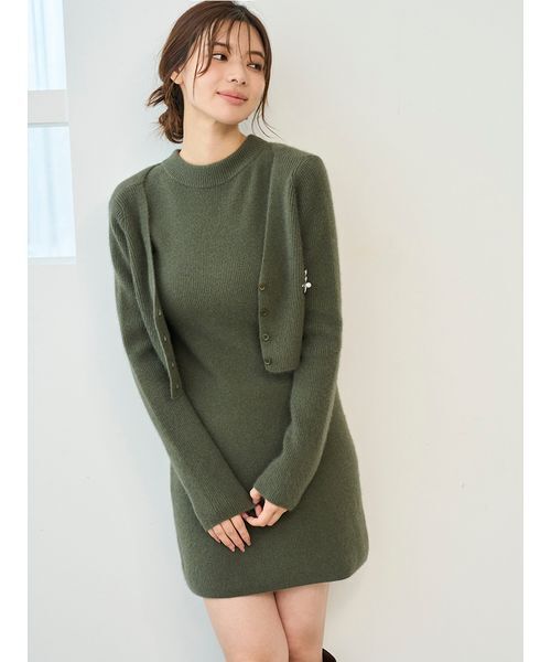 SNIDEL（スナイデル） カーディガン ラクーン畦ショートカーディガン