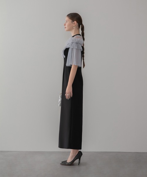 Leja（レジャ） ドレス 「LEJA」チュールフリルショルダーシアーI