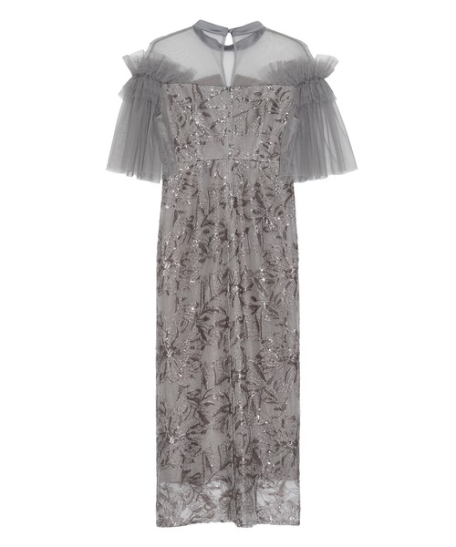 Leja（レジャ） ドレス 「LEJA」チュールフリルショルダーシアーI